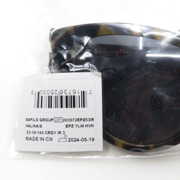 Banana Republic New HALINA/S EPZ Yellow Havana/Grey Cat Eye Sunglasses - Picture 11 of 12